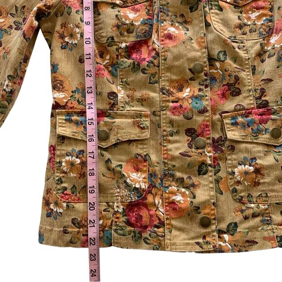 Via Penny Lane Reworked Apparel | TLC 90’s Graphic Custom Floral Jacket Small - Picture 5 of 8